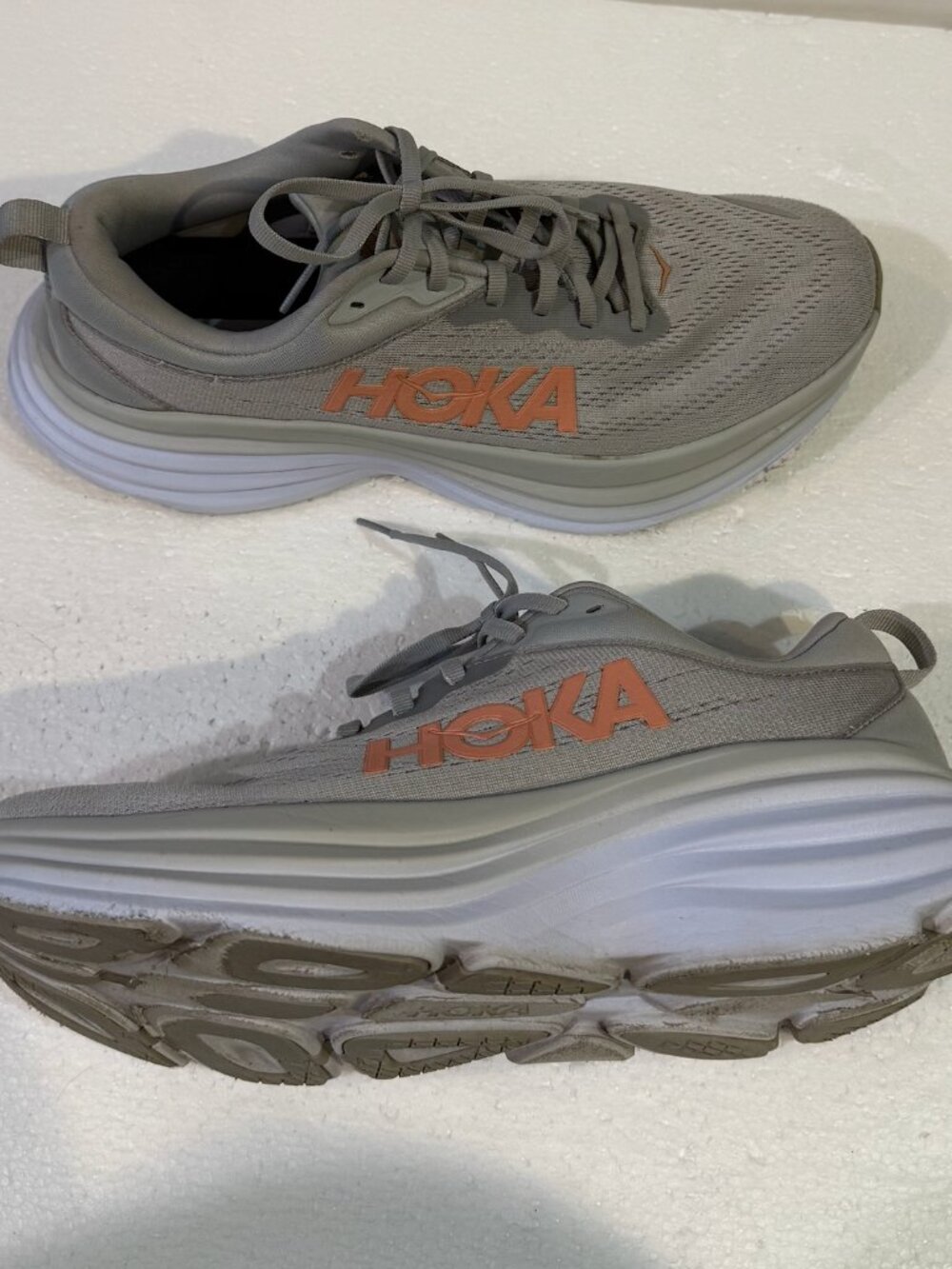 Hoka One One Womens Bondi 8 Blue Running Shoes Sneakers Womens Size 10 B COMFY